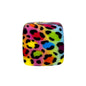50pcs 13.5mm Printed Square Silicone Beads Variety Designs 5