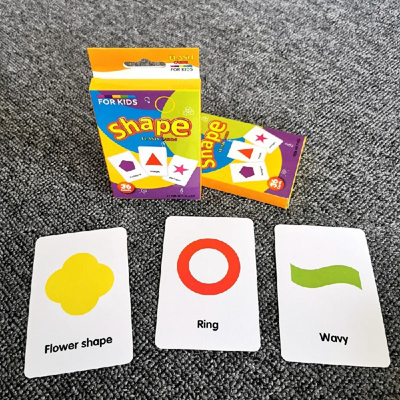 Educational Paper Flash Cards Infant Early Learning Toy 4