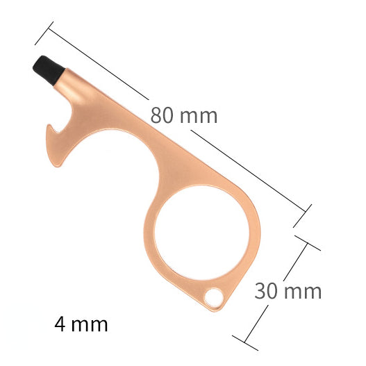 Multifunction Self Defense Keychain Non-Touch Bottle Opener 3