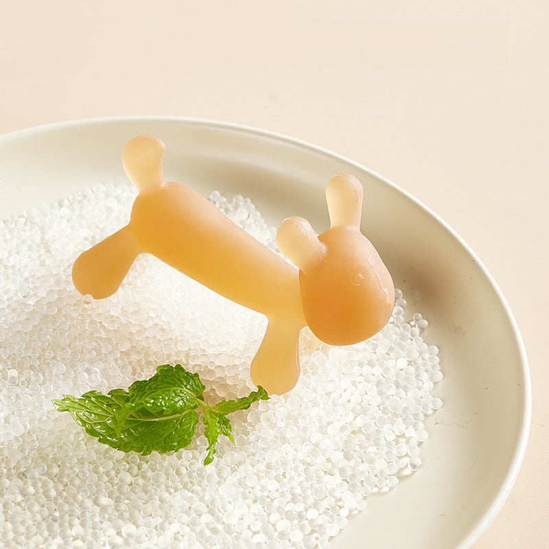 Silicone Baby Teether Rabbit Shape Hand Catch Toy 3