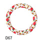 65mm Printed Silicone Beads Rings 27