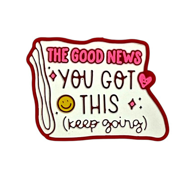 20Pcs Silicone Focal Beads Keep Going Glow In The Dark Scroll Design 5