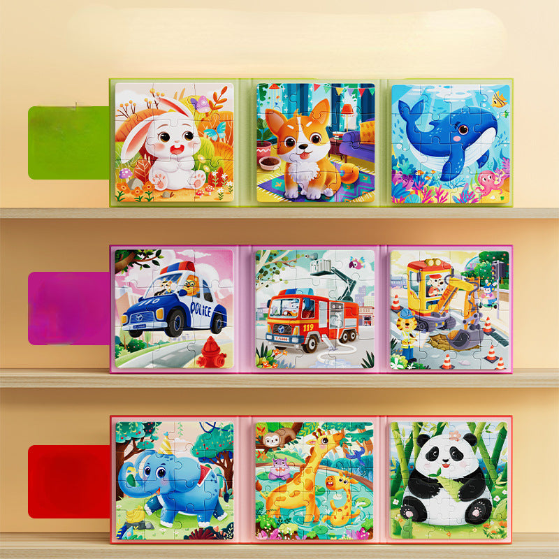 Magnetic Puzzle Montessori Toys Paper Educational Toy 3