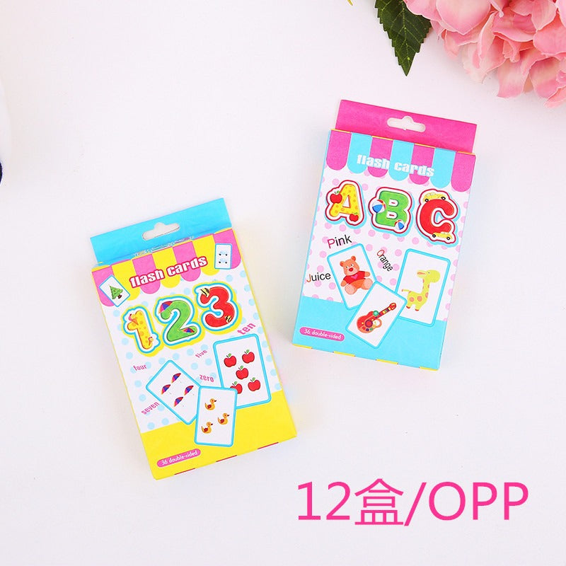 Educational Paper Flash Cards Early Learning Number and Letter Toy 5