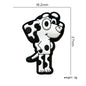 20Pcs Silicone Focal Beads Dalmatian Dog Side Profile