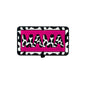 20pcs Silicone Focal Beads Mama Rectangular Block Leopard Print 3