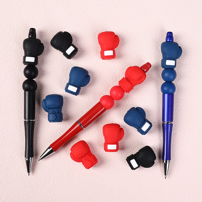 20Pcs Silicone 3D Focal Beads Boxing Gloves Front Facing 8