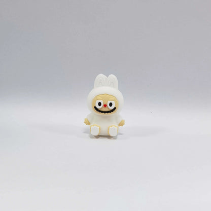 20Pcs Silicone 3D Focal Beads Cartoon Figure Sitting Pose 11