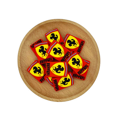20pcs Silicone Focal Beads Horse Shield Logo Detail 2