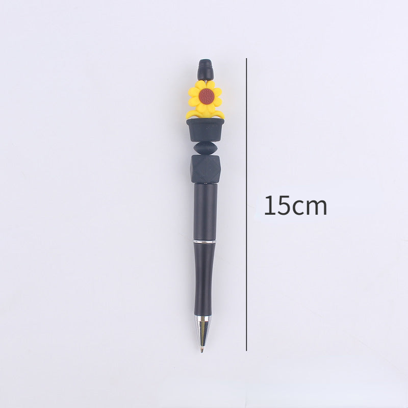 Sunflower Silicone Beaded Pens Handmade Office School Supplies Gift 5