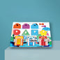 Wooden Busy Board Montessori Toys Life Skills Training 30x22.5cm 6