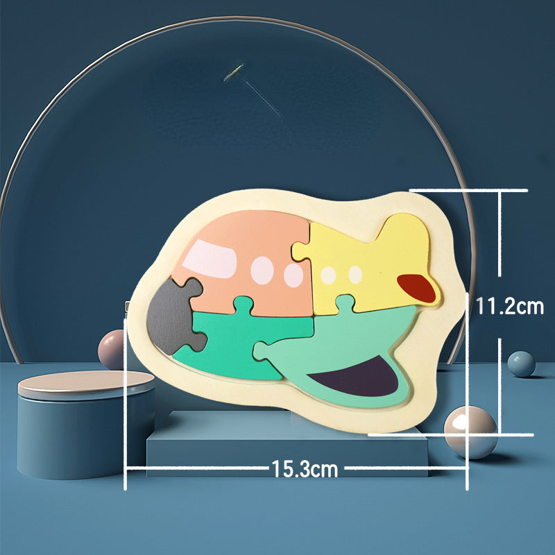 Wooden 3D Animal Puzzle Educational Toy for Kids 7