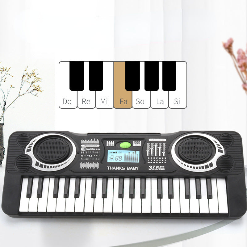 Plastic Kids 37 Key Electronic Keyboard Musical Instrument Toy