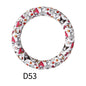 65mm Printed Silicone Beads Rings 11