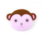 Silicone Focal Beads Cartoon Monkey Face Rounded Shape 11