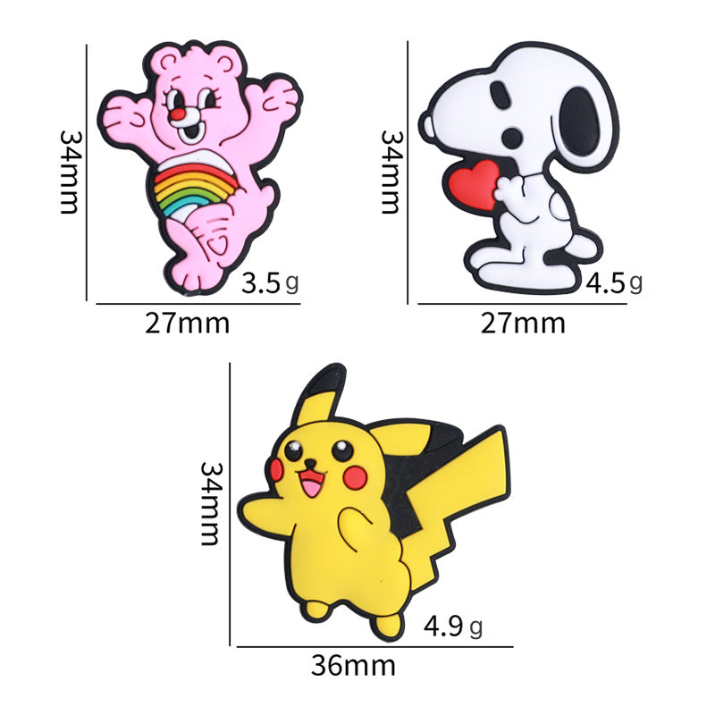 20pcs Silicone Focal Beads White Dog Holding Red Heart 5