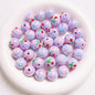 5pcs 16mm Cartoon Round Acrylic Beads Hand-Painted for Jewelry Making 8