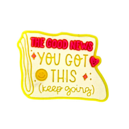 20Pcs Silicone Focal Beads Keep Going Glow In The Dark Scroll Design 8