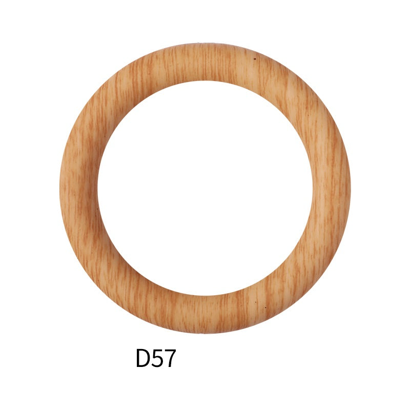 65mm Printed Silicone Beads Rings 15