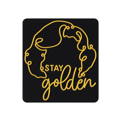 Silicone Focal Beads The Golden Girl Gold Bag and Text Detail 12