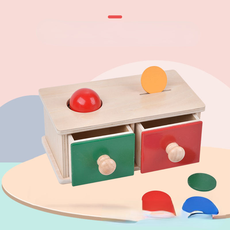 Wooden Montessori Toys Box Coin Sorting Toy for Toddlers 2