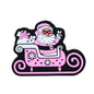 Silicone Focal Beads Pink Christmas Gift Car Red Heart Shaped Eyes