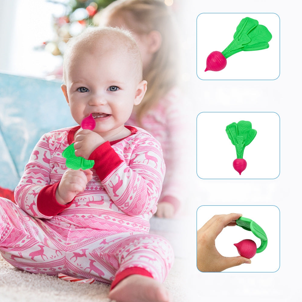 Radish Silicone Teething Toy Baby Teether for Infant 2