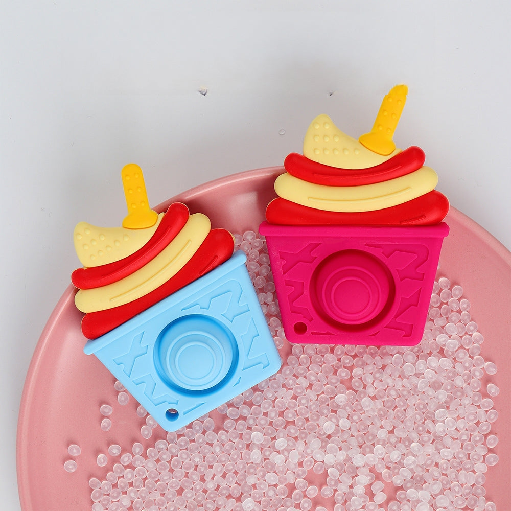 Silicone Ice Cream Baby Teething Toy for Infants 2