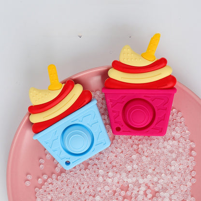 Silicone Ice Cream Baby Teething Toy for Infants 2