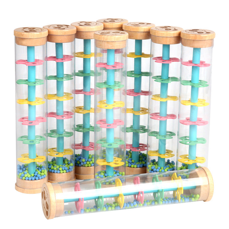 Wooden Rain Cone Musical Instrument Educational Toy 5