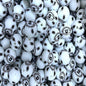 50pcs 15mm Starry Eye Printed Silicone Beads