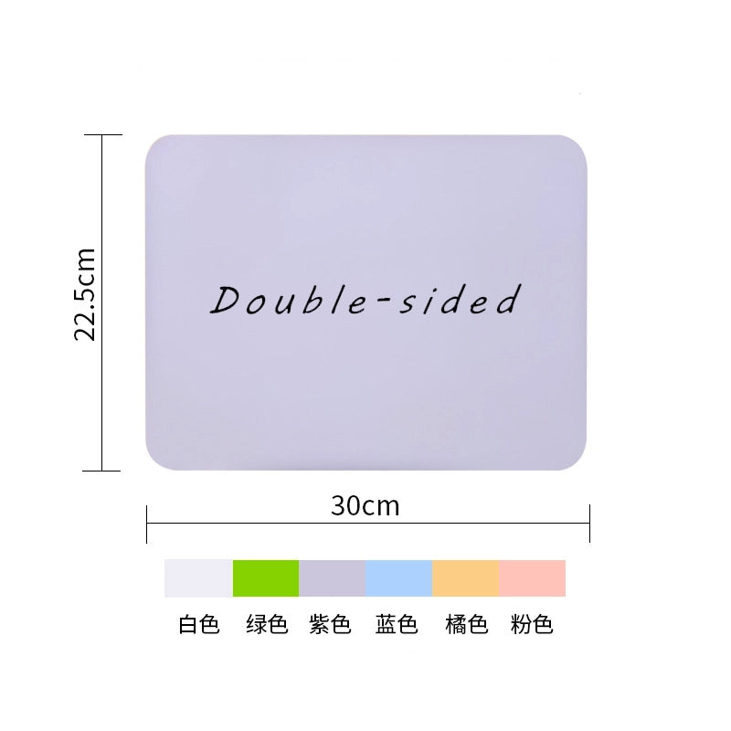 Melamine Double Sided Dry Erase Lapboard Educational Toy 30cm 12