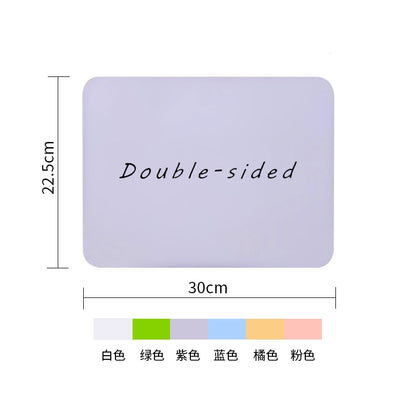 Melamine Double Sided Dry Erase Lapboard Educational Toy 30cm 12