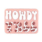 20pcs Silicone Focal Beads Howdy Y All Rectangular Patch Design 4