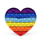 Silicone Pop It Fidget Toy Heart Shape 15 × 13.4cm