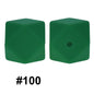 50pcs 14mm Hexagon Silicone Beads Solid Color Variety Options 44