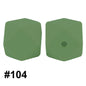50pcs 14mm Hexagon Silicone Beads Solid Color Variety Options 48