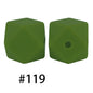 50pcs 14mm Hexagon Silicone Beads Solid Color Variety Options 63