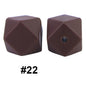 50pcs 14mm Hexagon Silicone Beads Solid Color Variety Options 82