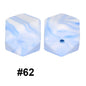 50pcs 14mm Hexagon Silicone Beads Solid Color Variety Options 122