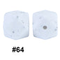 50pcs 14mm Hexagon Silicone Beads Solid Color Variety Options 7