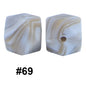 50pcs 14mm Hexagon Silicone Beads Solid Color Variety Options 12