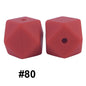 50pcs 14mm Hexagon Silicone Beads Solid Color Variety Options 23
