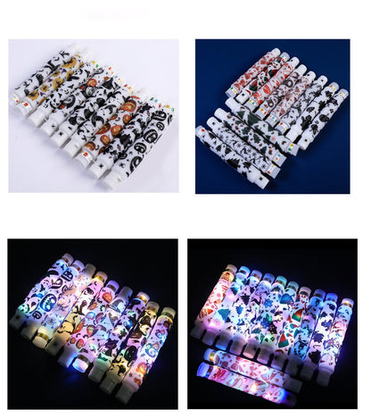 Light Up Pop Tubes Sensory Fidget Toy Normal and Large Sizes 16