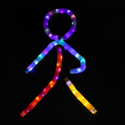 Light Up Pop Tubes Sensory Fidget Toy Normal and Large Sizes 5