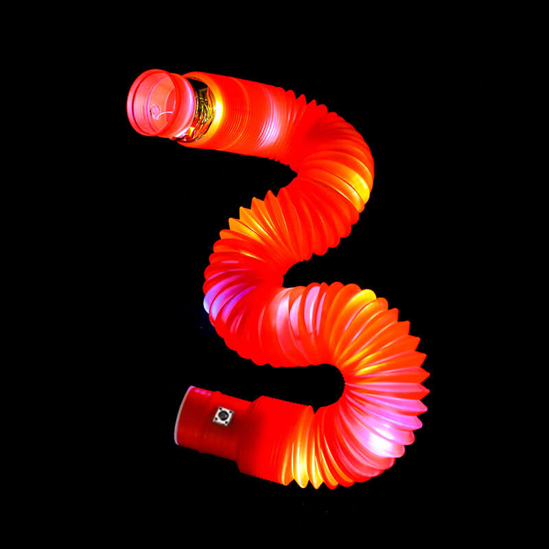 Light Up Pop Tubes Sensory Fidget Toy Normal and Large Sizes 4