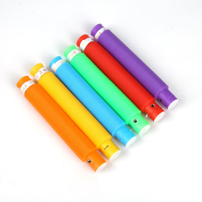Light Up Pop Tubes Sensory Fidget Toy Normal and Large Sizes 8