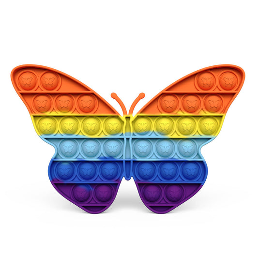 Silicone Pop It Fidget Toy Butterfly Shape Sensory for Kids