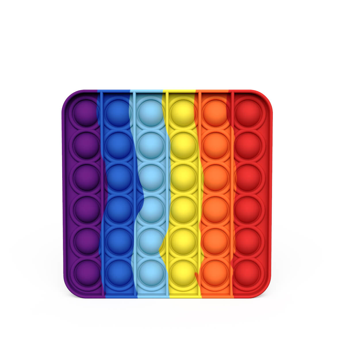 Silicone Pop It Fidget Toy Square Bubble Sensory 12.5cm