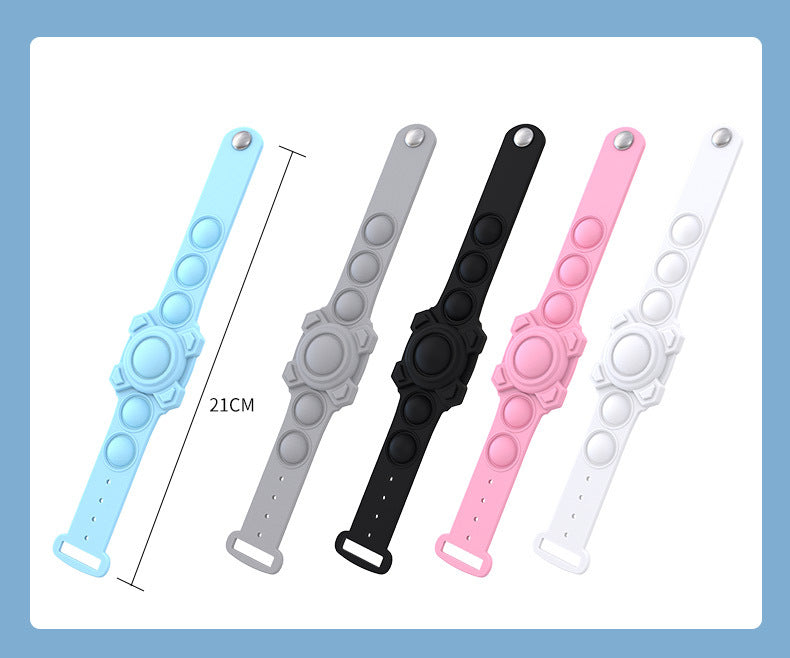 Silicone Push Bubble Pop Fidget Toy Air Tag Protector 21x4cm 11